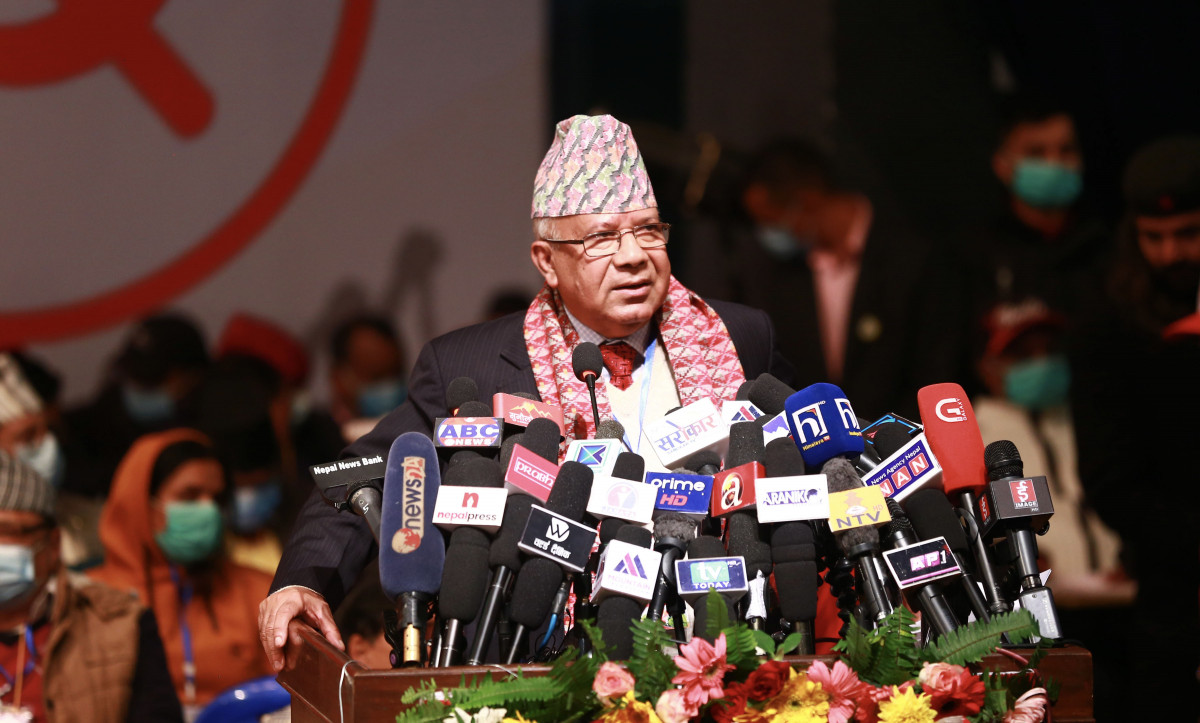 निर्वाचनमार्फत प्रतिगमनकारी शक्तिलाई परास्त गराैंः अध्यक्ष नेपाल