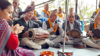 लोक भजन संरक्षण अभियान थालियाे
