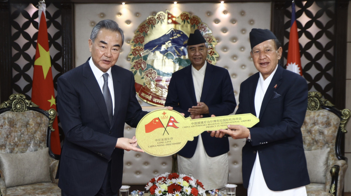 चीनद्वारा पोखरा अन्तर्राष्ट्रिय विमानस्थलको साँचो नेपाललाई हस्तान्तरण