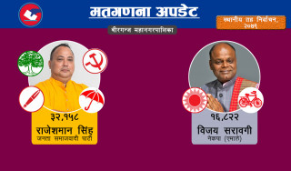 वीरगञ्ज महानगरमा गठबन्धनको अग्रता कायमै