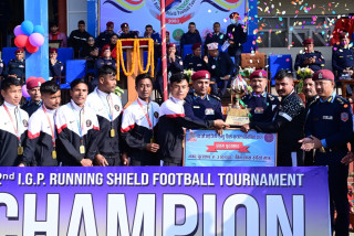 ४२औँ आइजिपी रनिङ शिल्डको उपाधि गण्डकी प्रदेश प्रहरीलाई 