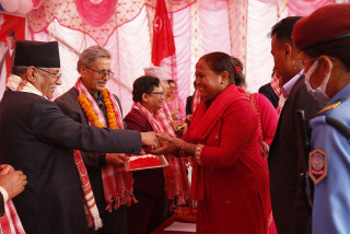 मोरङ रतुवामाईमा सयौं जना माओवादी केन्द्रमा प्रवेश