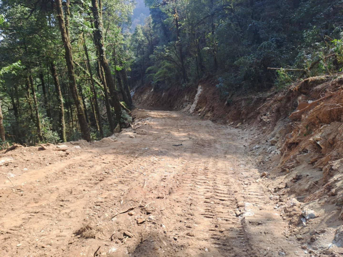 पर्यटक भित्र्याउन सडक निर्माण