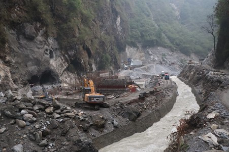 ‘माथिल्लो म्याग्दी’ जलविद्युत् आयोजना : १३ महिनामा ५० प्रतिशत भौतिक प्रगति