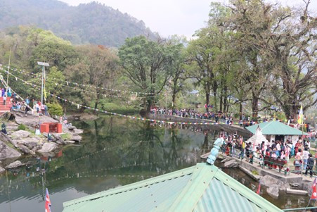 मत्स्यपोखरीलाई पर्यटकीय गन्तव्यका रूपमा विकास गर्दै चिचिला गाउँपालिका