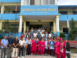 सामुदायिक विद्यालयको अवस्था बुझ्न शिक्षामन्त्री पोखरेलद्वारा अवलोकन
