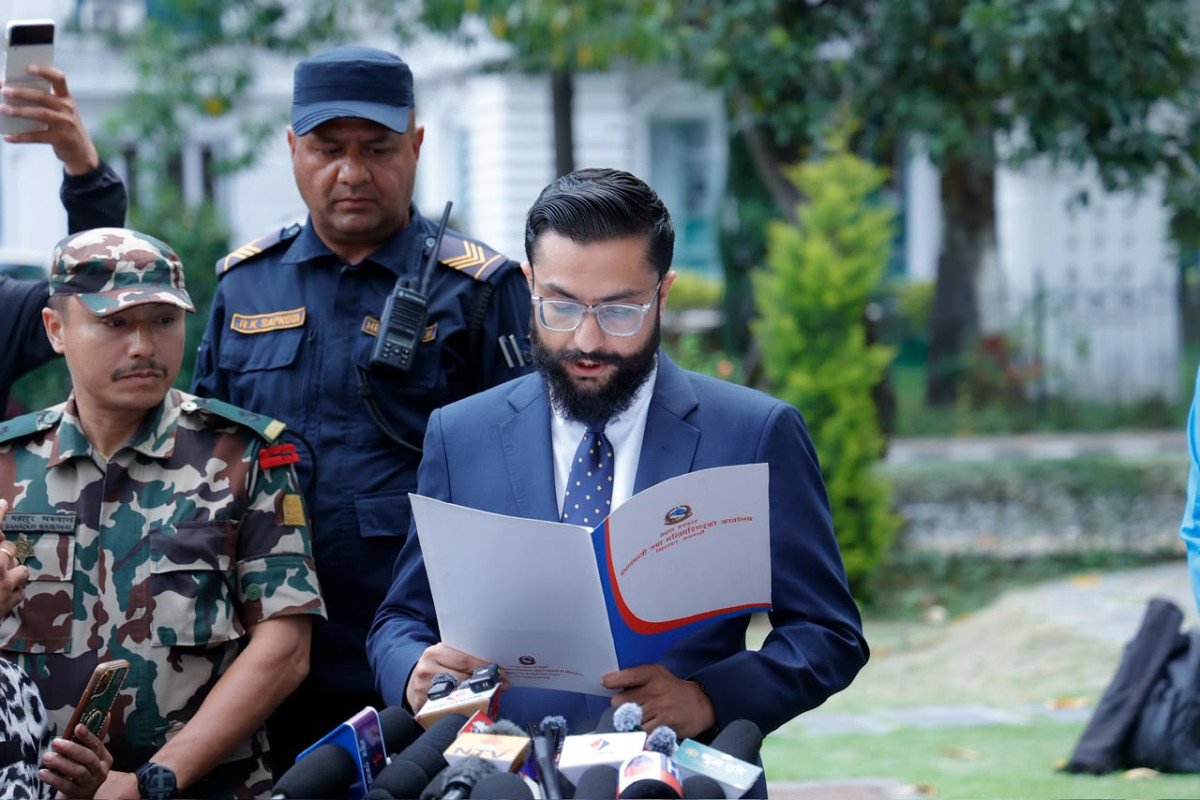 Spokes Person of Government Minister Pokharel 2j .jpg
