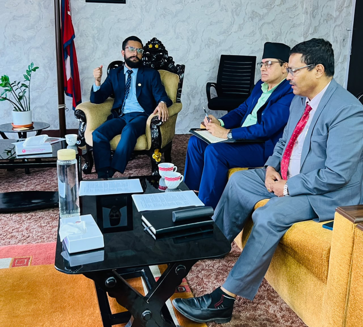 Spokes Person of Government Minister Pokharel 2g .jpg